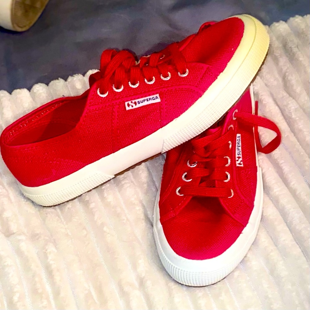 Superga 2750 Cotu Classic Canvas Sneaker - RED BLAZE